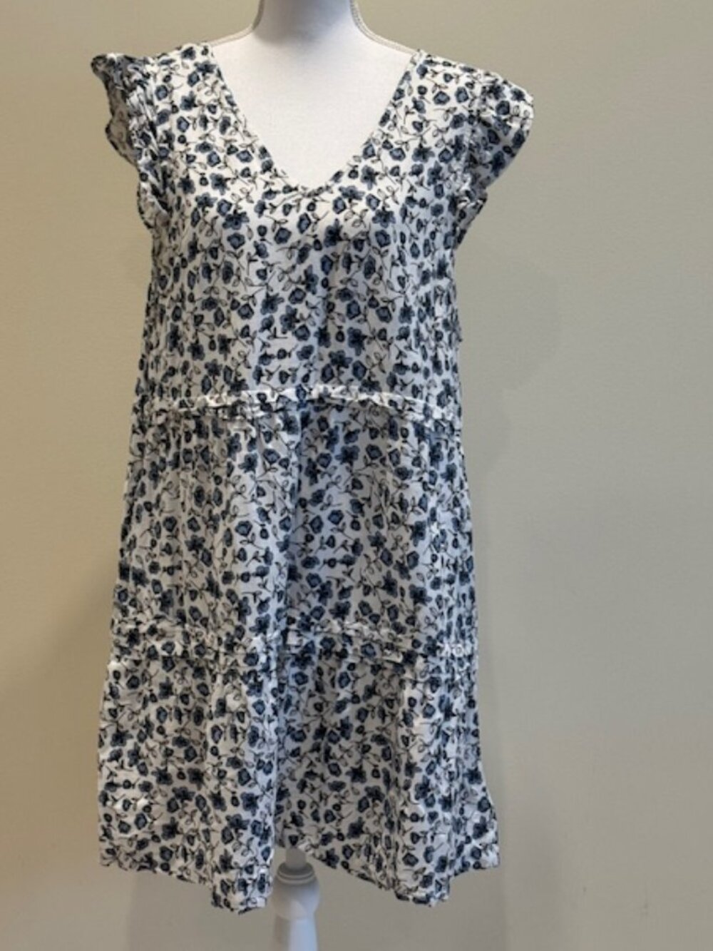 Lucky Brand Ruffle Sleeve Sundress - Size XL